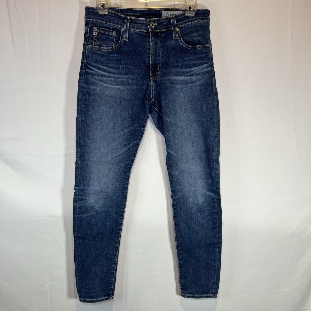 AG-ED Denim Adriano Goldschmied The Farrah Skinny High‎ Rise Crop Jeans Size 29
